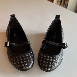 Free People Black Studded Ballet Flats - Size 7.5 / 8
